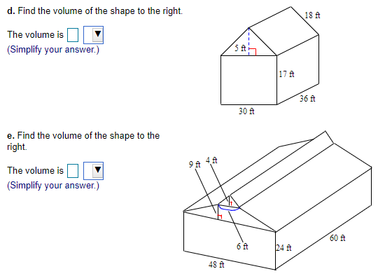 Solved 18 A d. Find the volume of the shape to the right. | Chegg.com