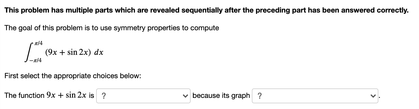 Solved This problem has multiple parts which are revealed | Chegg.com