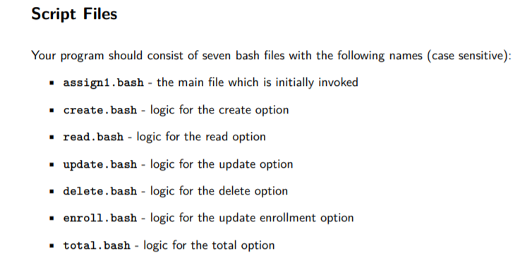 Solved For this assignment, you will use bash create a | Chegg.com