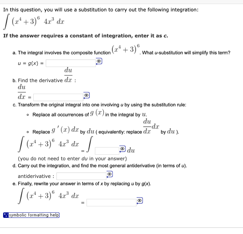 Solved In This Question You Will Use A Substitution To C Chegg Com