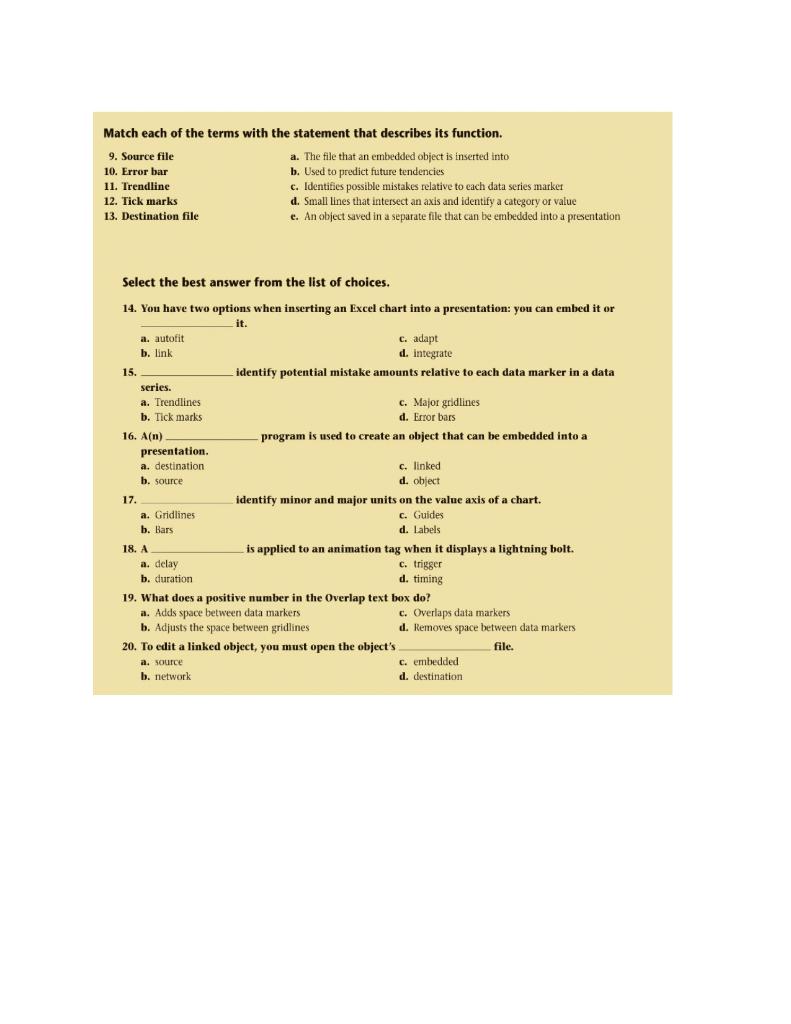 Solved Match each of the terms with the statement that | Chegg.com