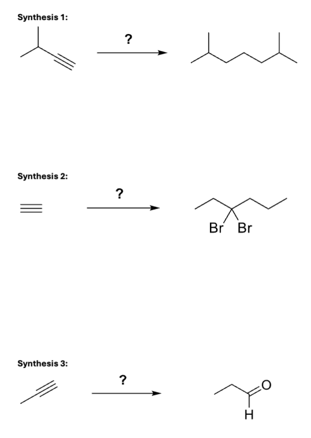 Solved Propose a synthesis for the transformations shown | Chegg.com