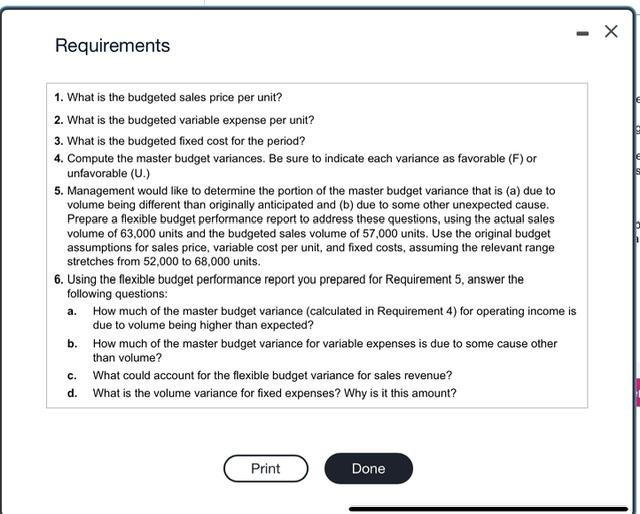 Solved I need help calculating the flexible budget and it’s | Chegg.com
