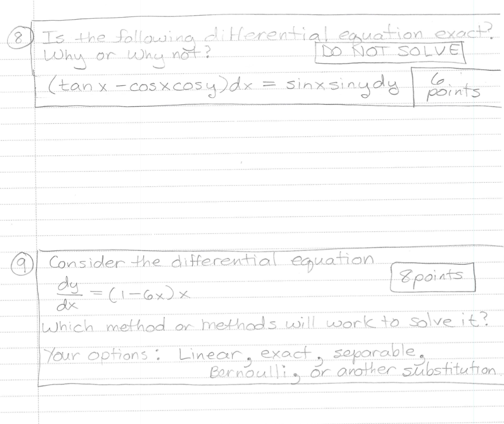Solved Ex 1 8-9 PLEASE SOLVE ALL PARTS IN DETAIL. NEED TO | Chegg.com