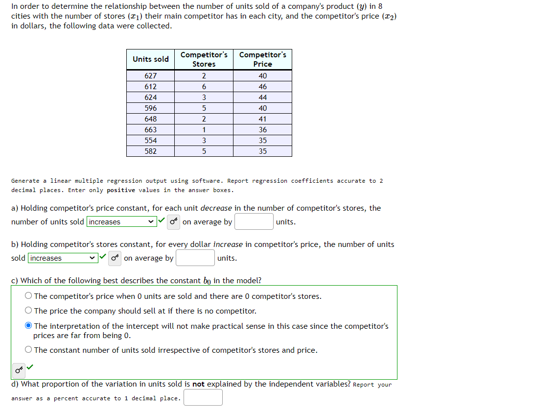 Solved In Order To Determine The Relationship Between The | Chegg.com