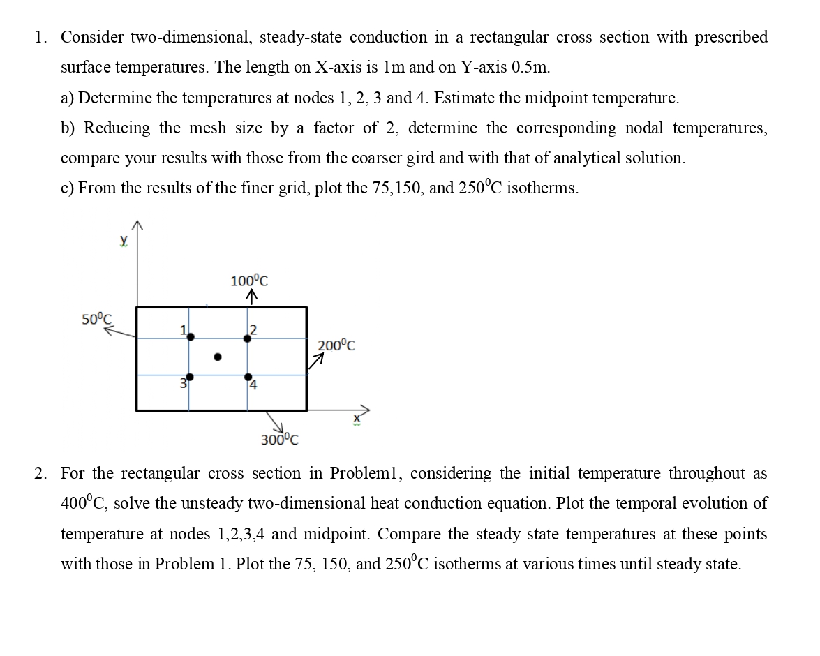 Solved Consider two-dimensional, steady-state conduction in | Chegg.com