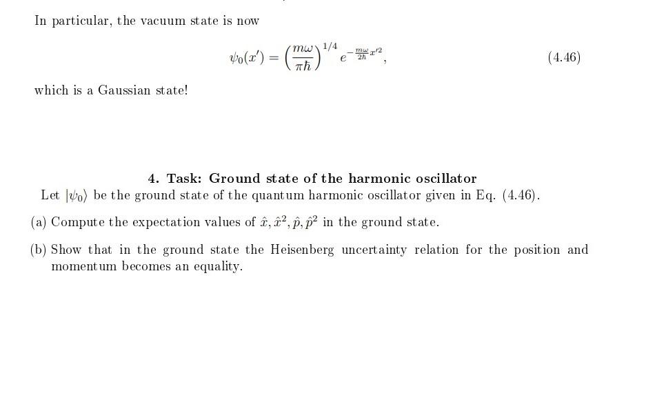 Solved In particular, the vacuum state is now | Chegg.com