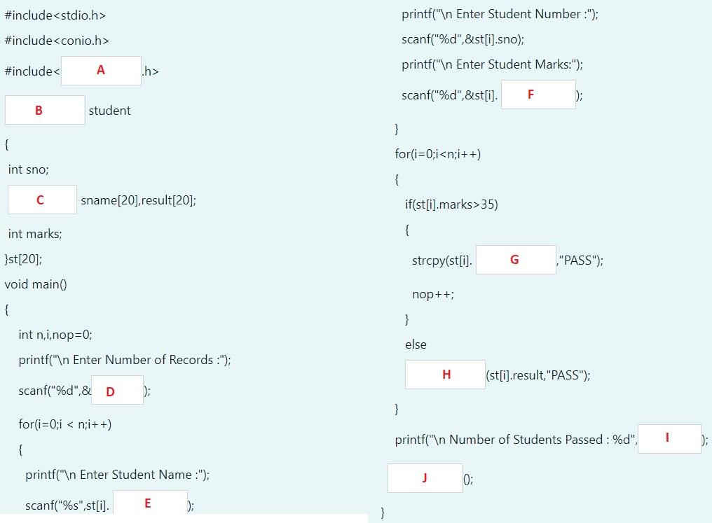 Solved Please fill in the missing words from the following