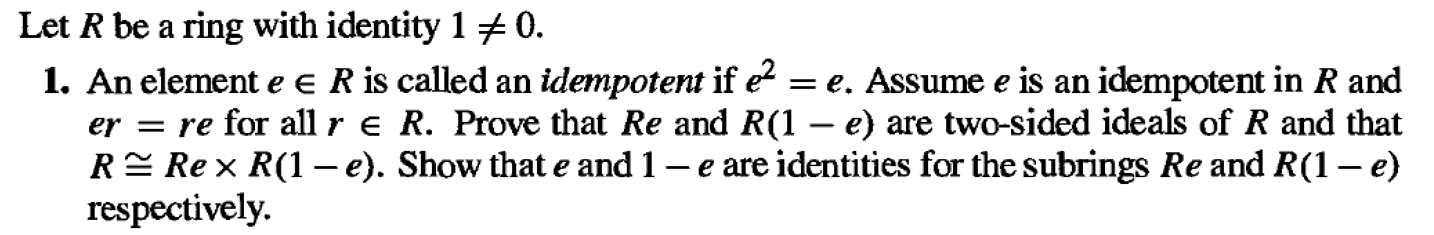 Solved The question is from Dummit & Foote, 3rd edition, | Chegg.com