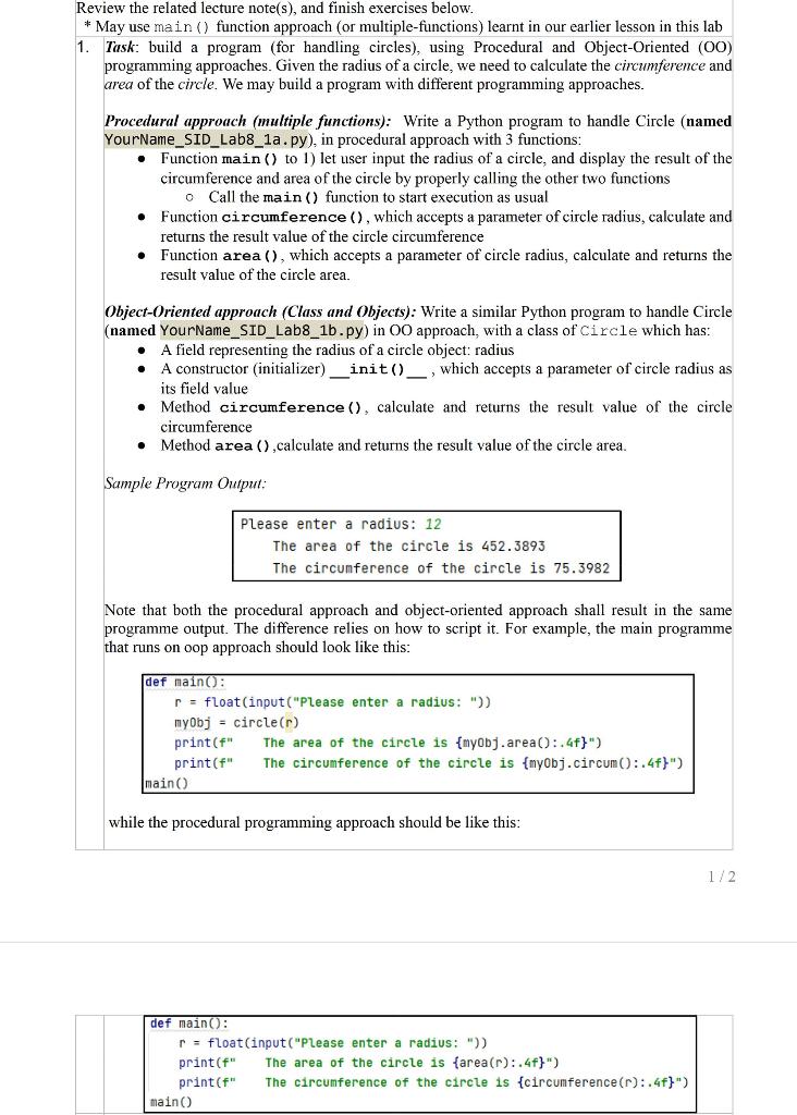 Solved ∗ May use main () function approach (or | Chegg.com