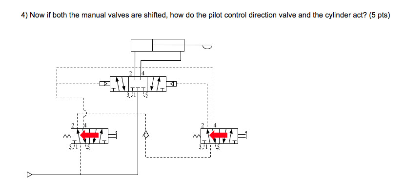 Solved 3) Now If The Right Manual Valve Is Shifted, How Do 