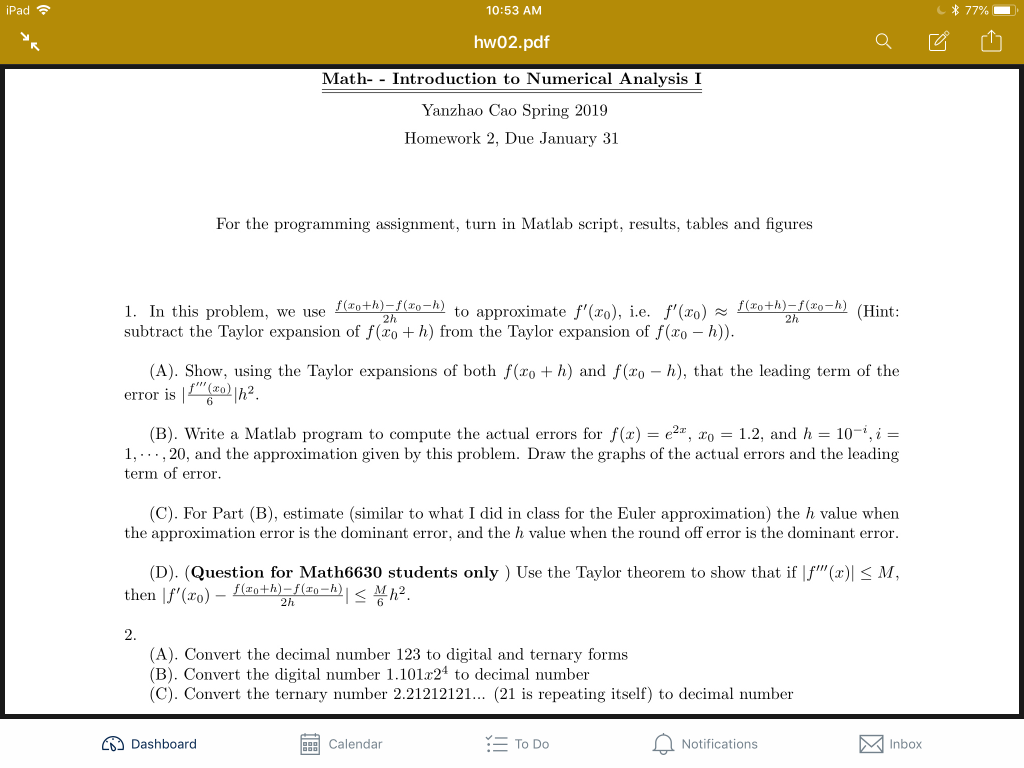 introduction to numerical analysis pdf