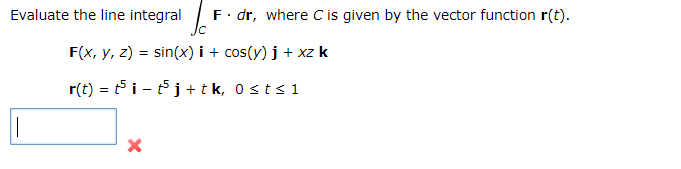 Solved Evaluate the line integral de F.dr, where C is given | Chegg.com