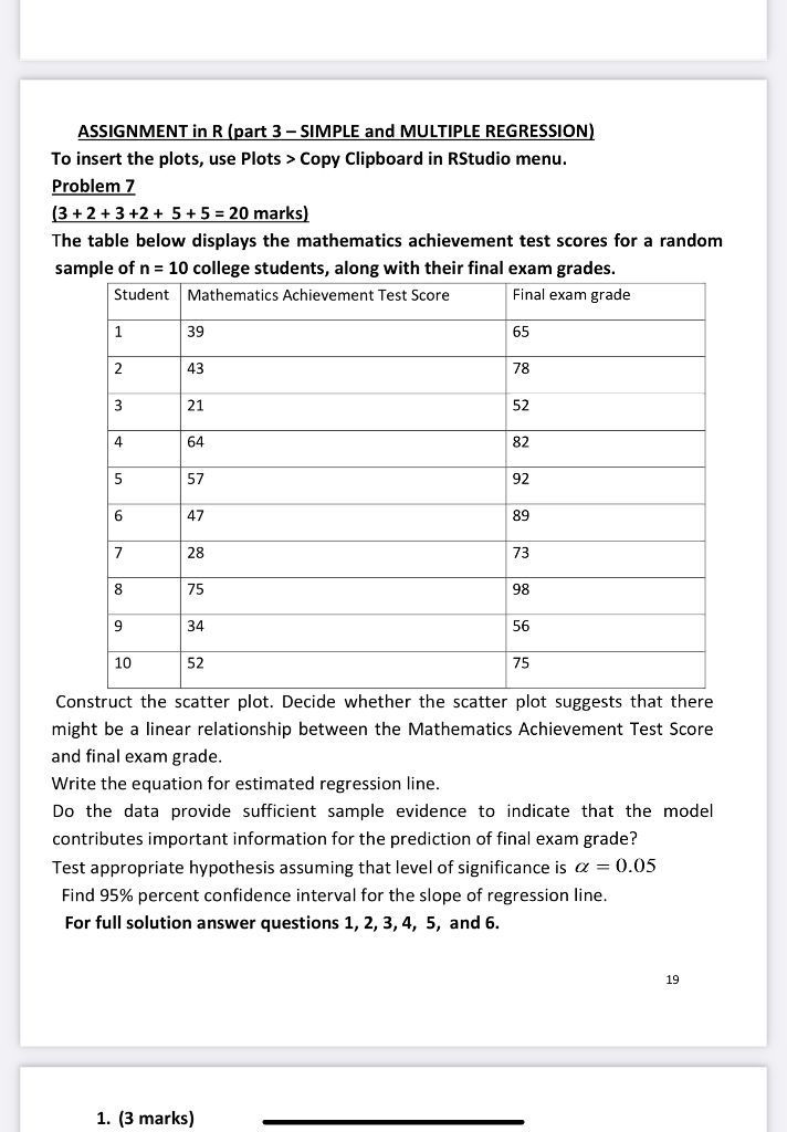 assignment problem r