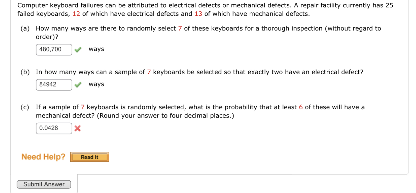 Solved Computer keyboard failures can be attributed to
