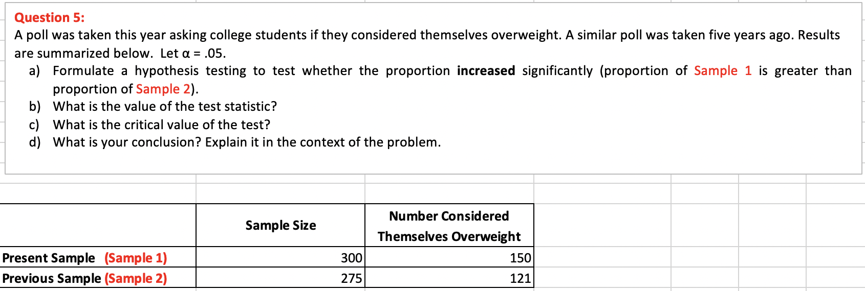 Solved Please show work and Excel formulas so I can see how | Chegg.com