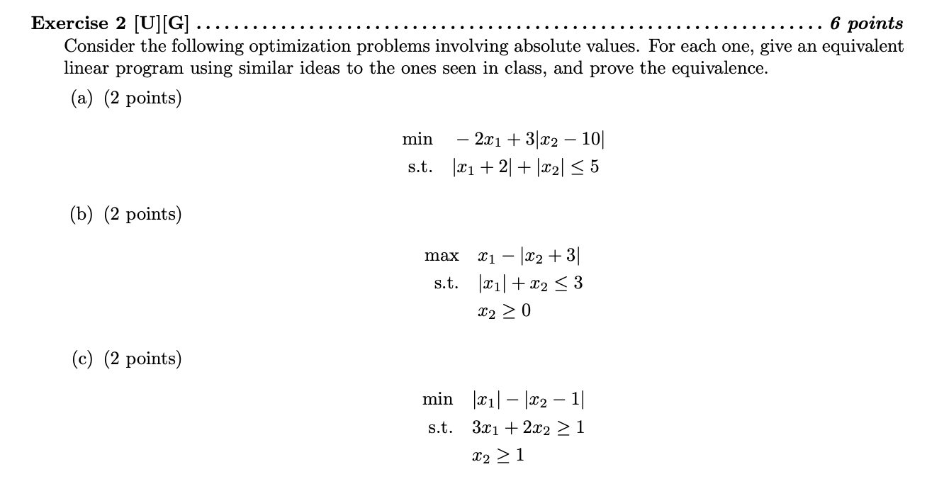 Solved Exercise 2 [U][G] ............... Consider The | Chegg.com