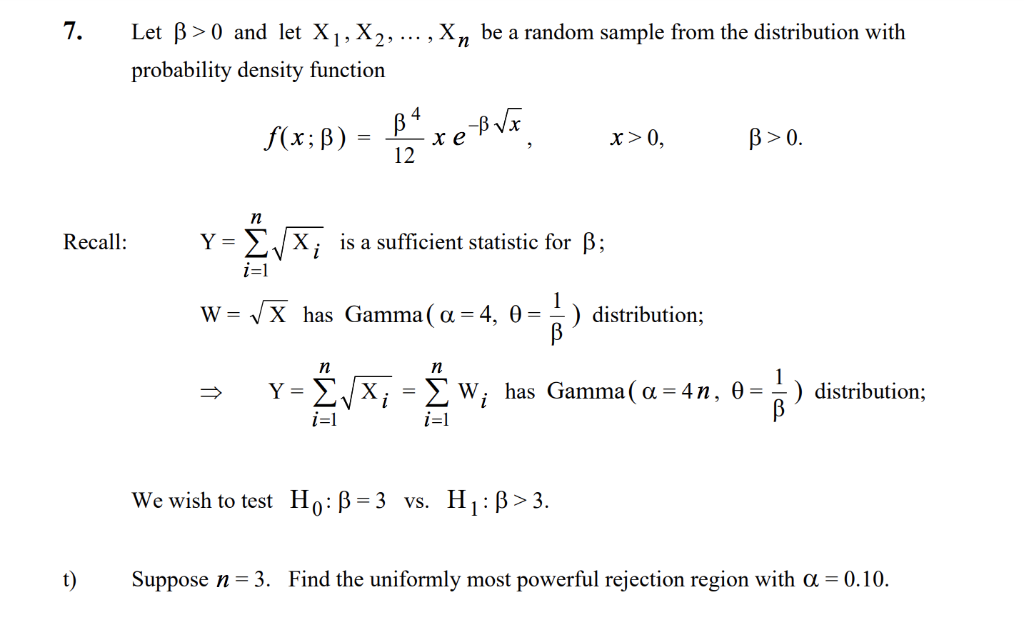 Solved 7 Let Ss 0 And Let X1 X2 Be A Random Sa Chegg Com