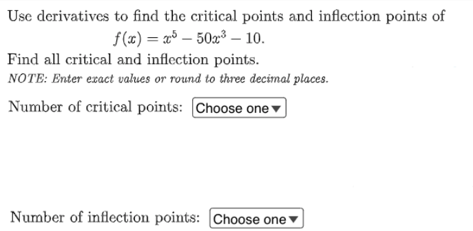 Solved Use derivatives to find the critical points and | Chegg.com