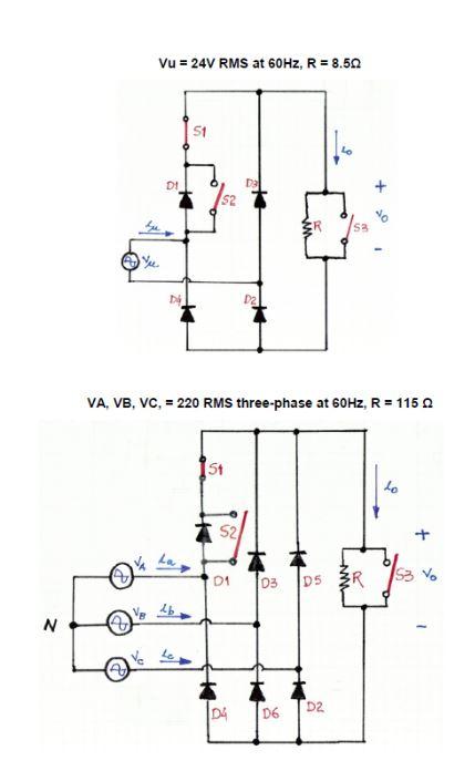 Solved A diode rectifier has the equivalent model as Circuit Diagram