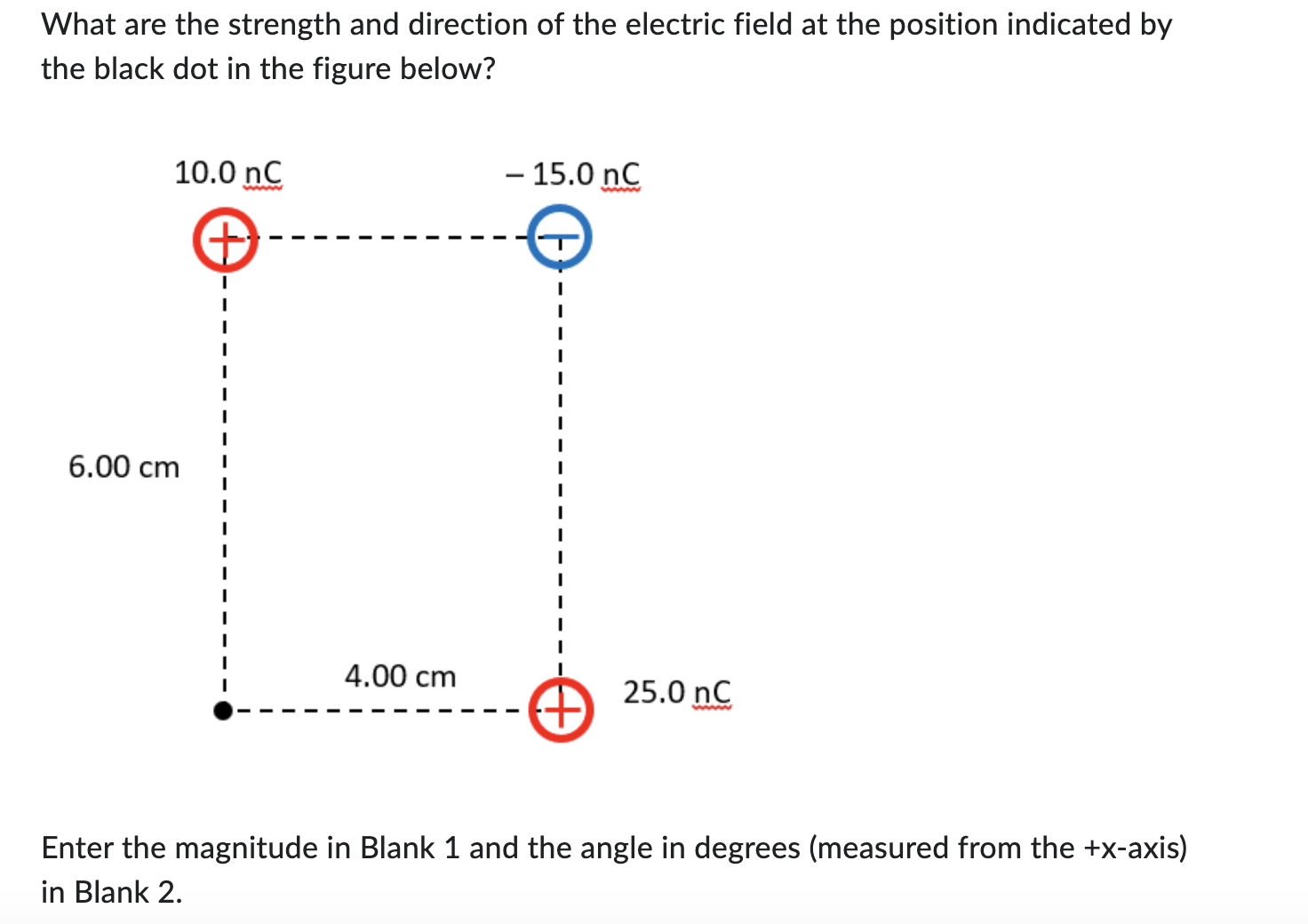 Solved What are the strength and direction of the electric | Chegg.com