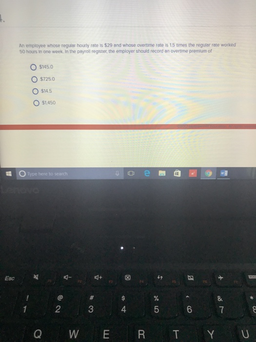 Solved An Employee Whose Regular Hourly Rate Is 29 And Chegg