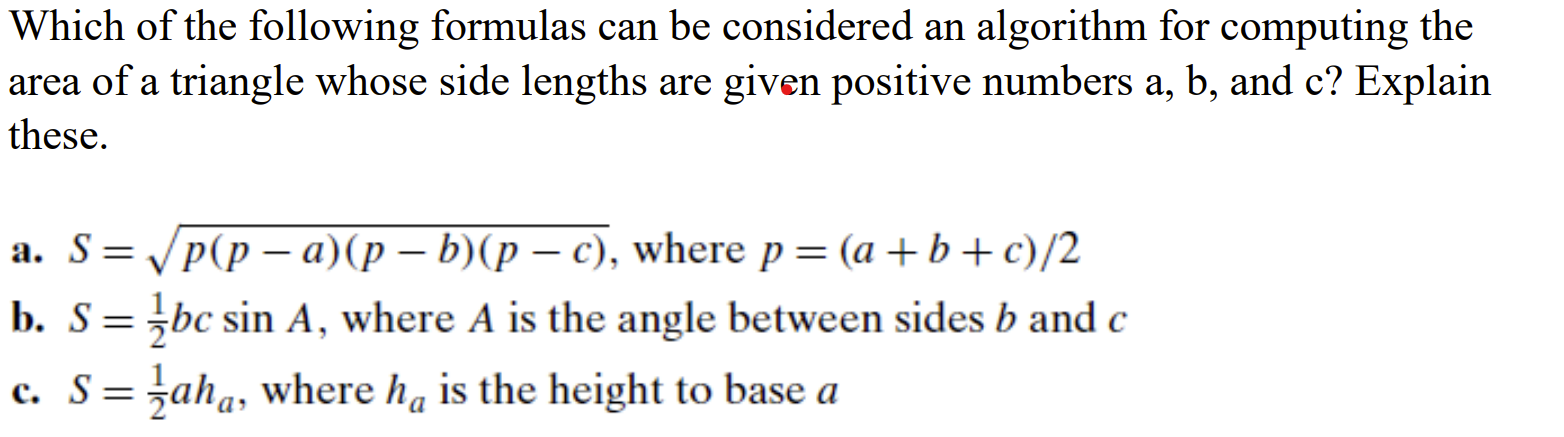 Solved Which Of The Following Formulas Can Be Considered An | Chegg.com