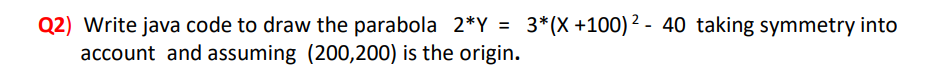Solved i want the code with Graphics g ﻿With Simple code | Chegg.com