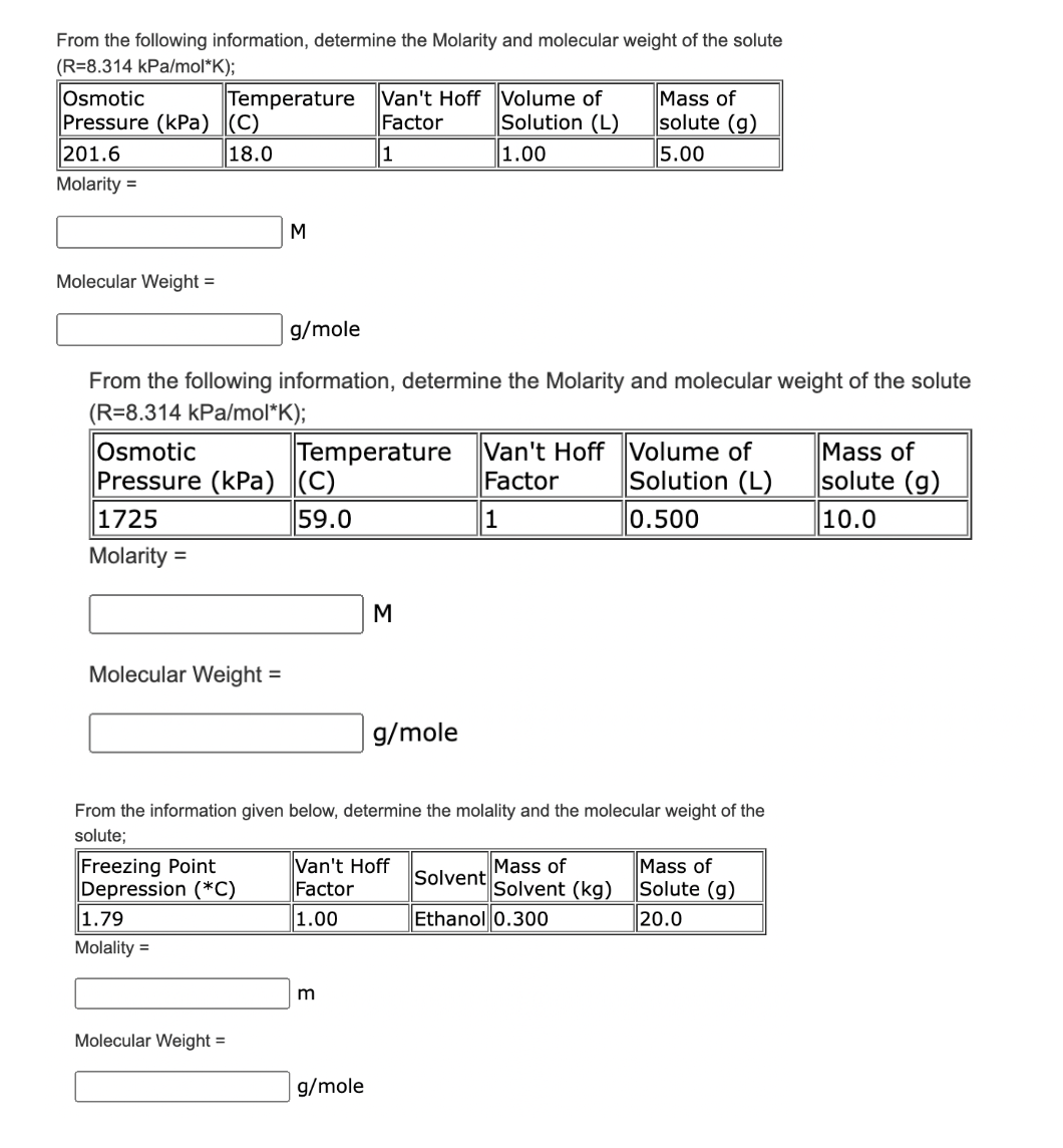 Solved From the following information, determine the | Chegg.com