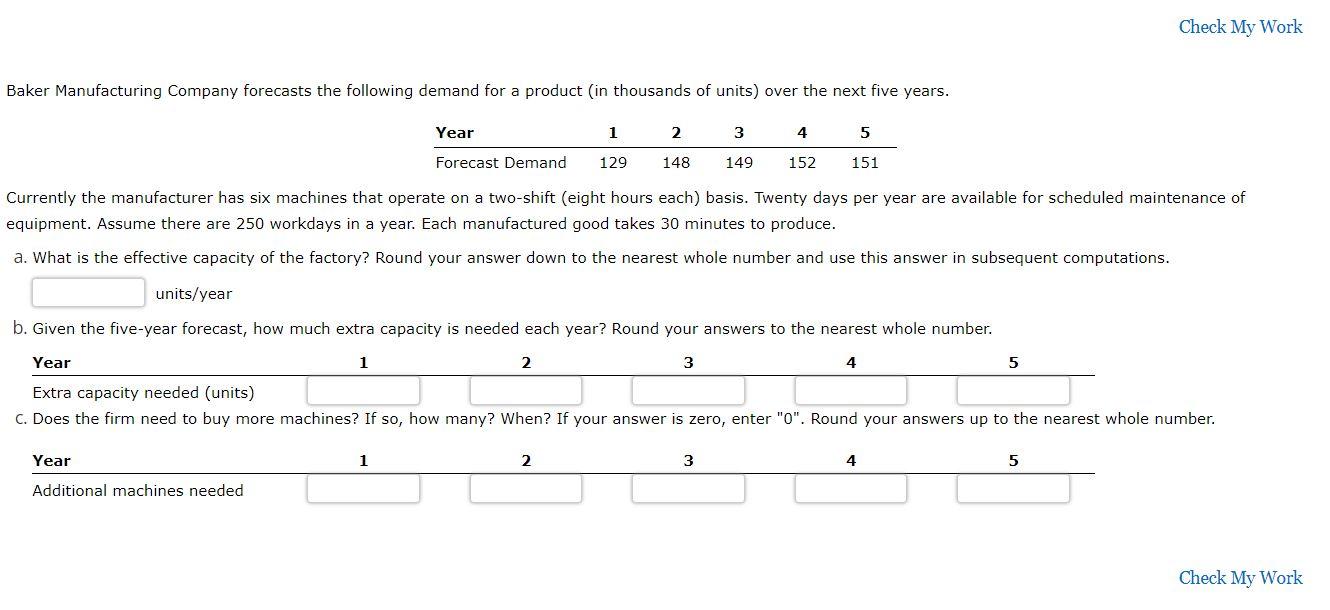 Solved Currently The Manufacturer Has Six Machines That Chegg