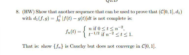 Solved 1 5 Hw Define Fn R R By Fn 2 In En N 1 Chegg Com