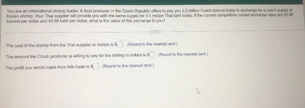solved-you-are-an-international-shrimp-trader-a-food-chegg