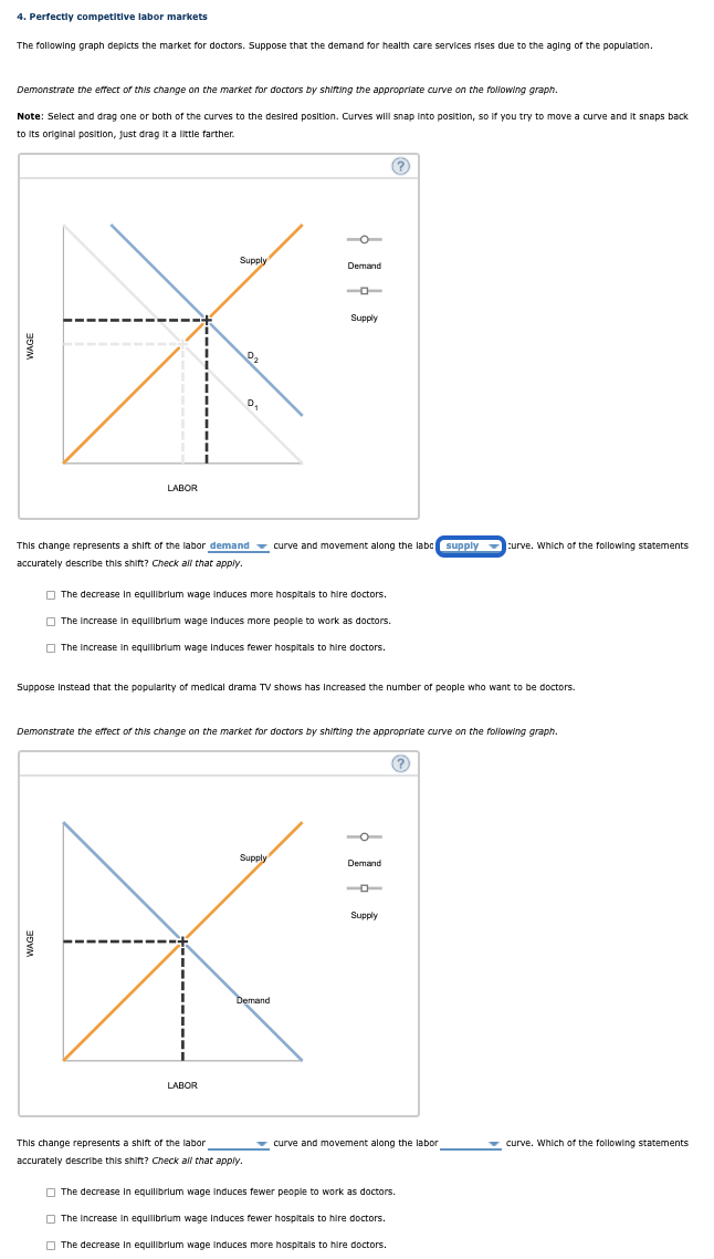 Solved 4. Perfectly competitive labor markets The following | Chegg.com