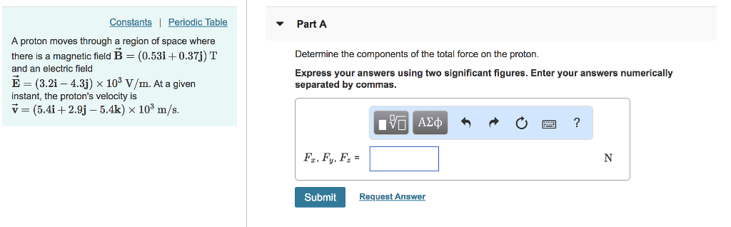 Solved Part A A Proton Moves Through A Region Of Space Where | Chegg.com