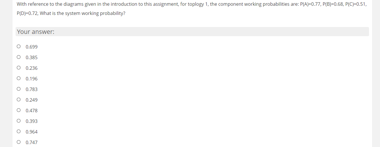 Solved 'The RBD' - Reliability Block Diagram In This | Chegg.com