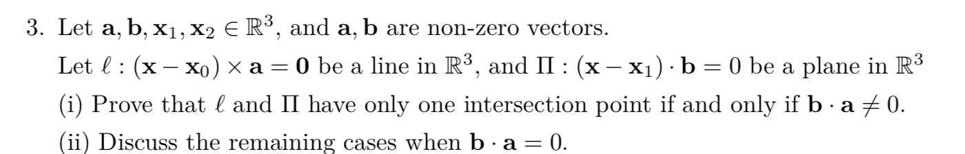 Solved 3. Let A, B, X1, X2 E R3, And A, B Are Non-zero | Chegg.com