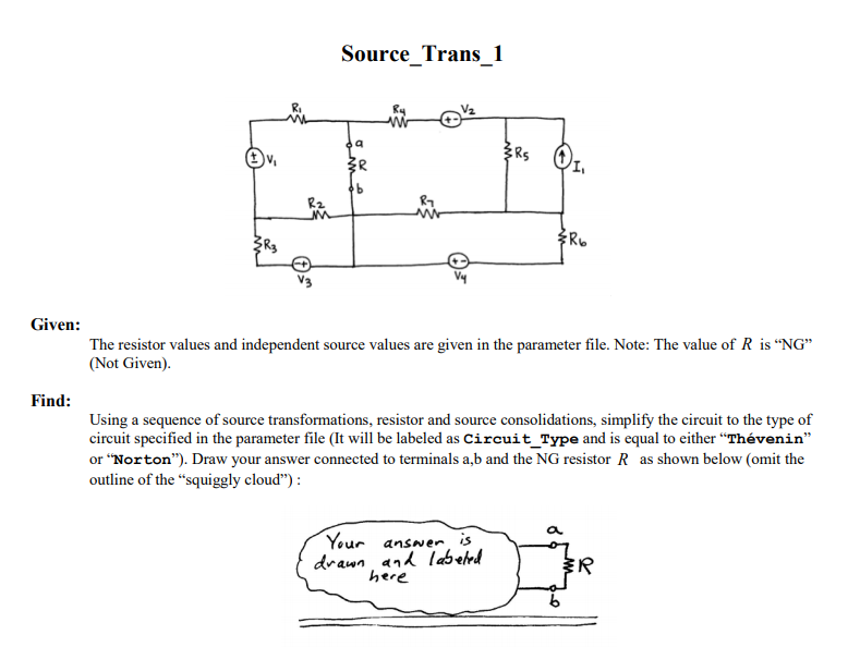 Solved Source_Trans_1 RS ŽR m 8R₃ ²R6 Given: The resistor | Chegg.com