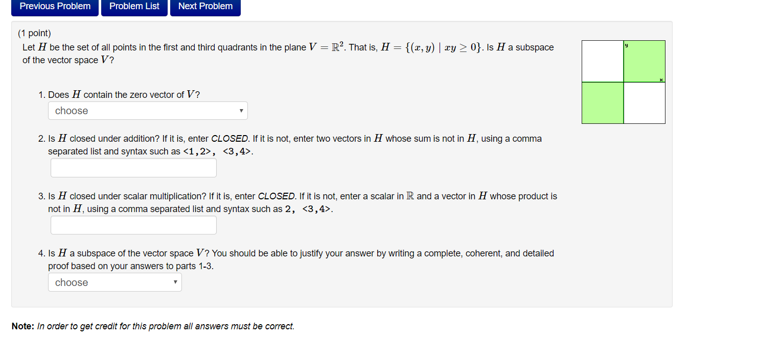Solved Previous Problem Problem List Next Problem (1 point) | Chegg.com