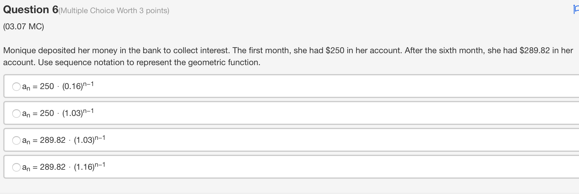Solved Question 5(Multiple Choice Worth 3 points) (03.07 LC) | Chegg.com