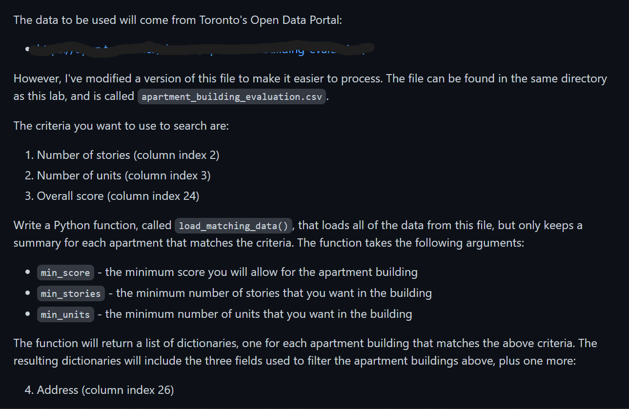 Solved The data to be used will come from Toronto's Open | Chegg.com