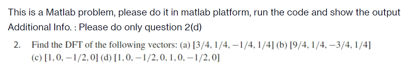 Solved This is a Matlab problem, please do it in matlab | Chegg.com