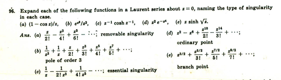 Solved 96 Expand Each Of The Following Functions In A 6168