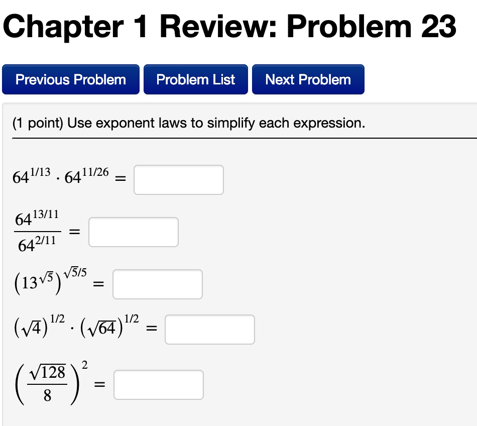 Solved Chapter 1 Review: Problem 23 Previous Problem Problem | Chegg.com