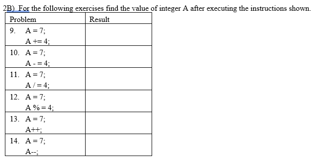 Solved Problem 2B) For the following exercises find the | Chegg.com