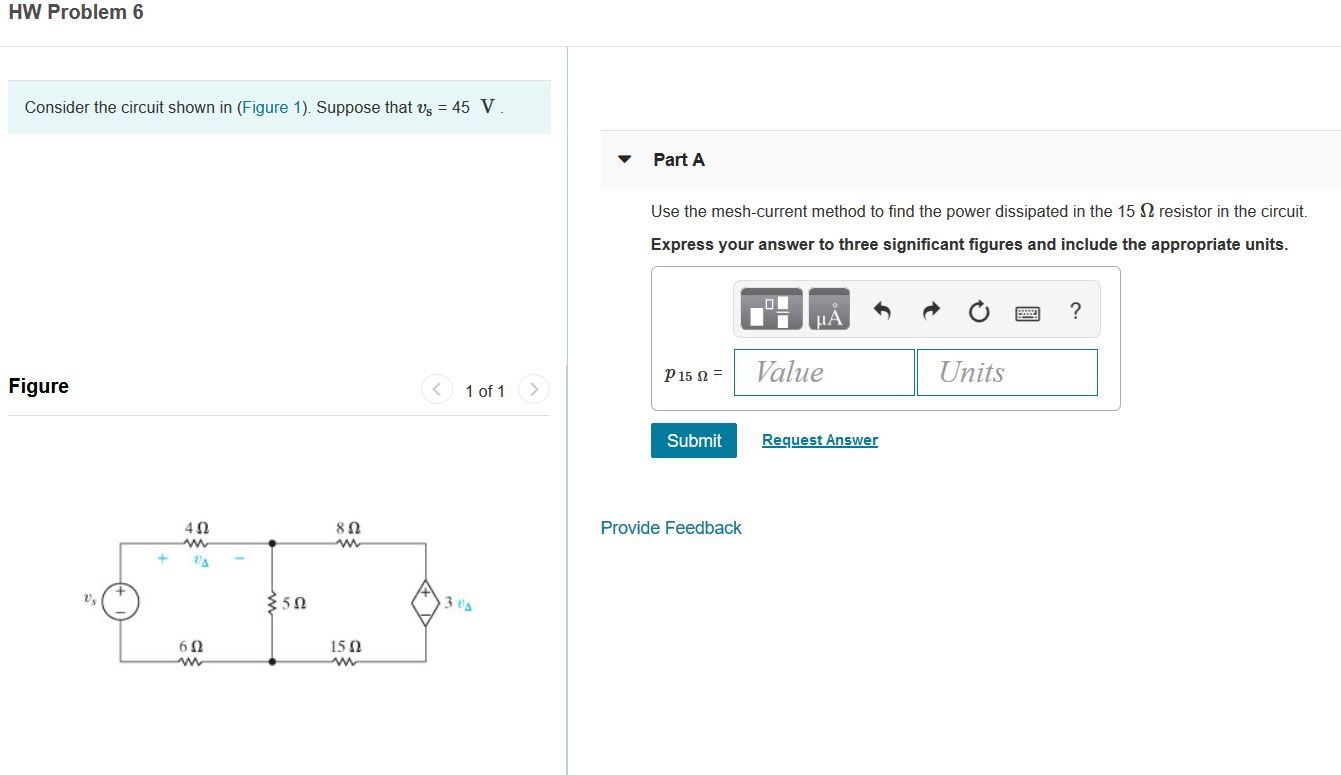 Solved HW Problem 6 Consider the circuit shown in (Figure | Chegg.com