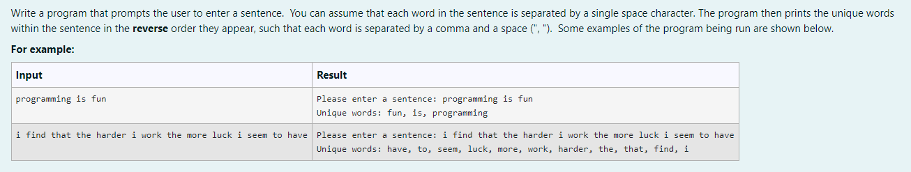 Solved For example: | Chegg.com