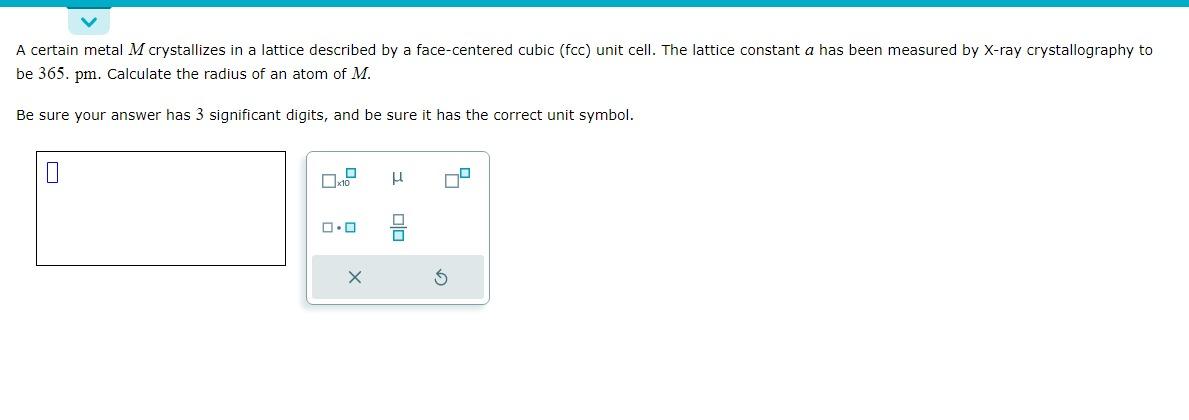 [Solved]: A Certain Metal ( M ) Crystallizes In A Lattic