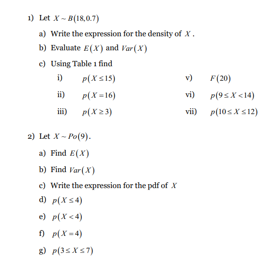 Solved 1 Let X B 18 0 7 A Write The Expression For The Chegg Com