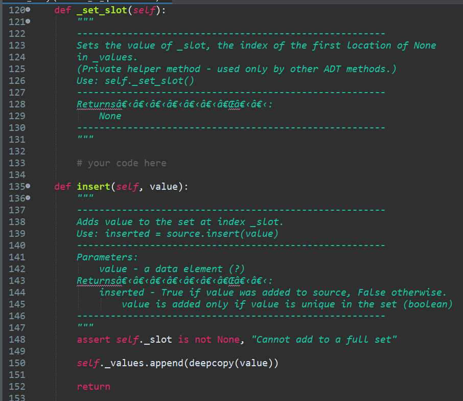 Solved def print_set(self): USE FOR TESTING ONLY Prints the | Chegg.com