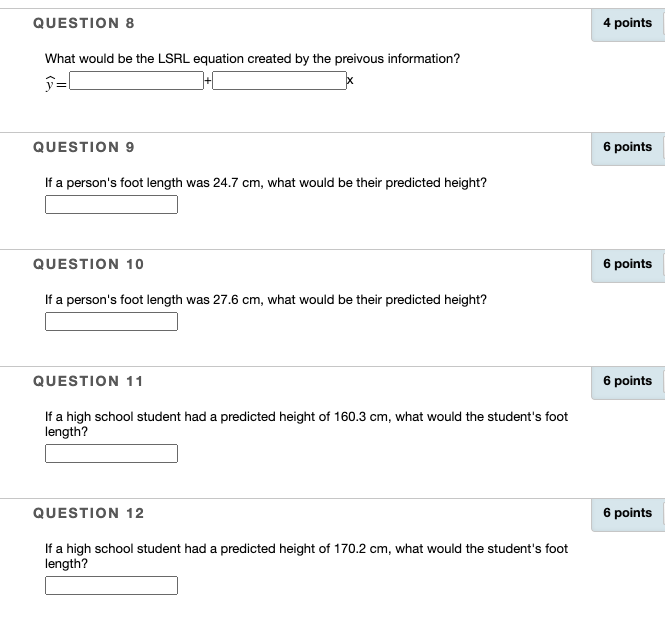 Solved QUESTION 3 24 points Saved A random sample of 6 high | Chegg.com